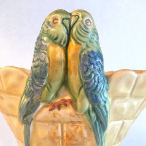 Vintage Ceramic Parakeet Vase